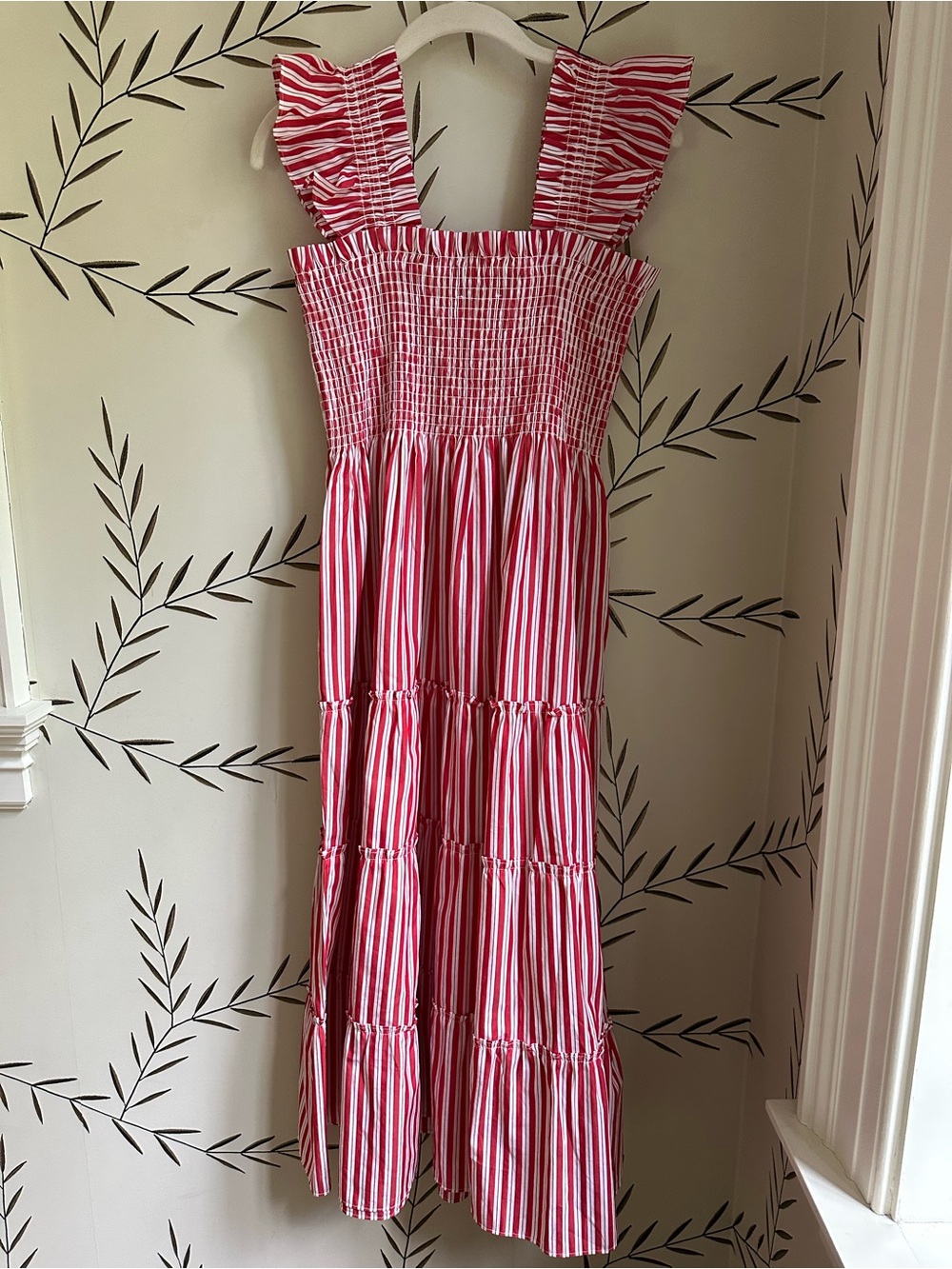 NEW Hill House Ellie Nap dress. Small scale variegated stripe - red.
M. NWOT - Picture 7 of 7